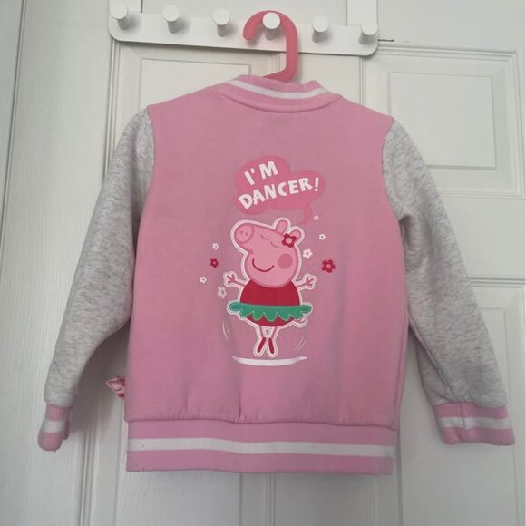 Kids peppa pig pink jacket size 7T - Picture 2 of 2